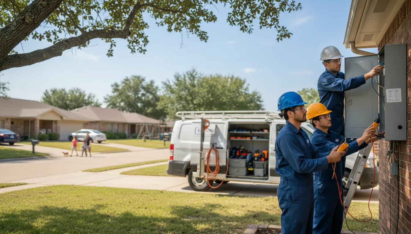 Certified electrician providing emergency electrical services in Stockport, IA